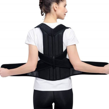 Ceinture de fixation pour la correction de la posture Taille M Taille 90-96cm Adulte Fixation du dos Support dorsal Couleur noire